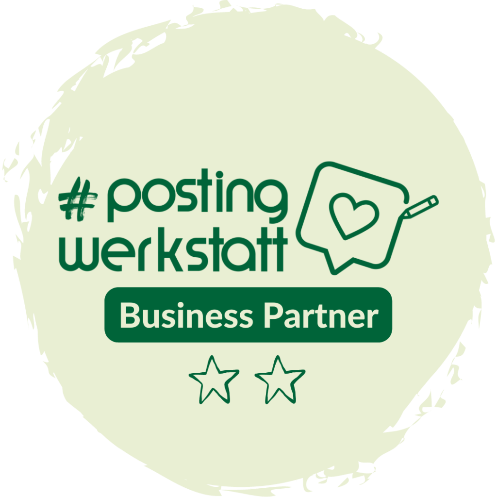 #postingwerkstatt Business Partner Badge